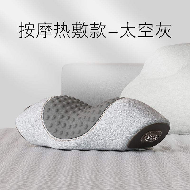 Oreiller de Support Cervical avec Massage et Thérapie par Chaleur