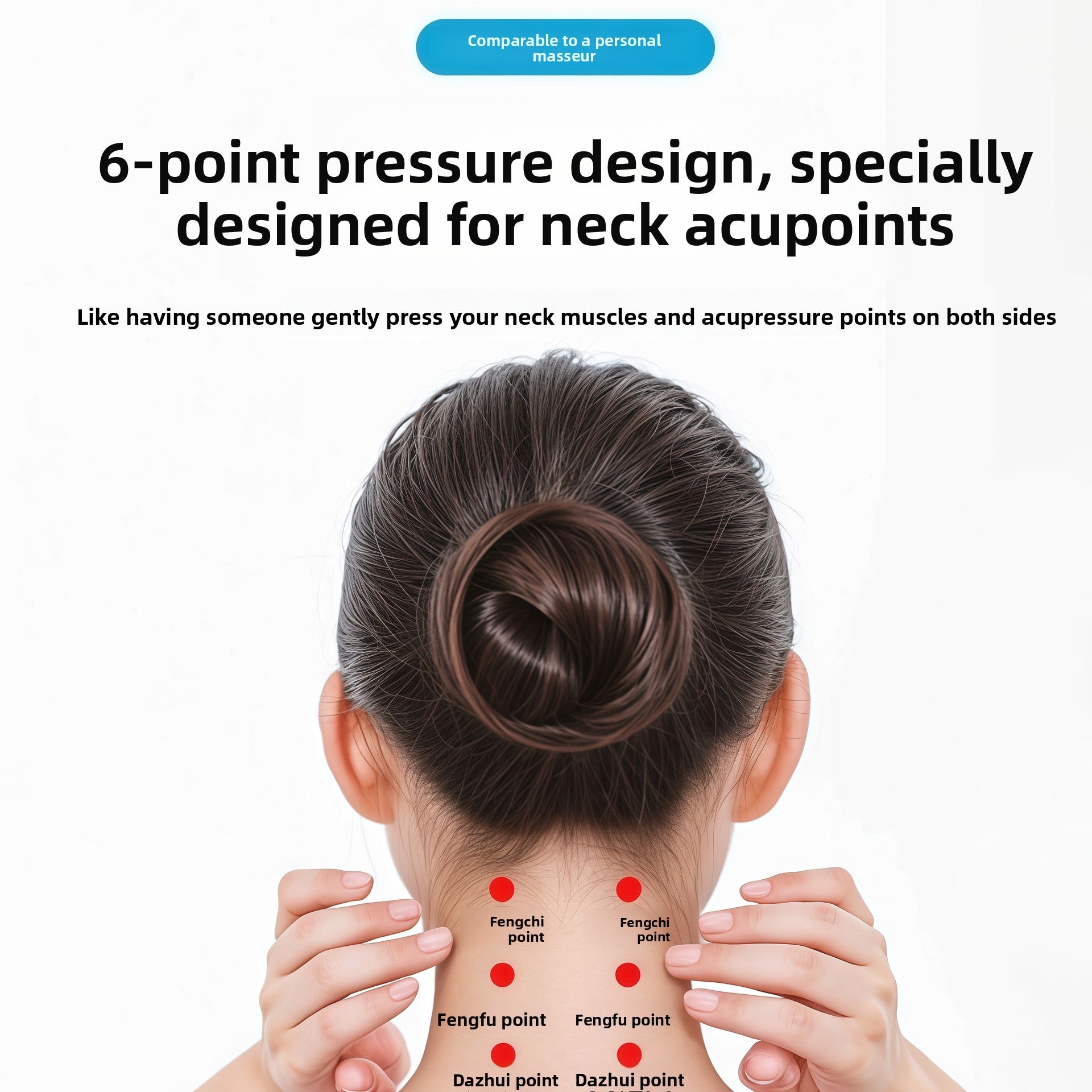 Cervical Massage Corrector Traction Pillow C-Shaped Neck Support, Neck Protection