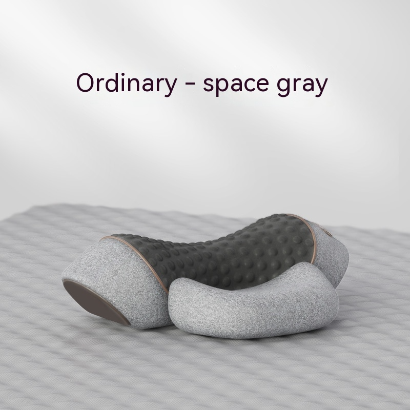 Oreiller Cervical Orthopédique pour le Soutien du Cou, Massage & Chauffage, Mousse à Mémoire de Forme